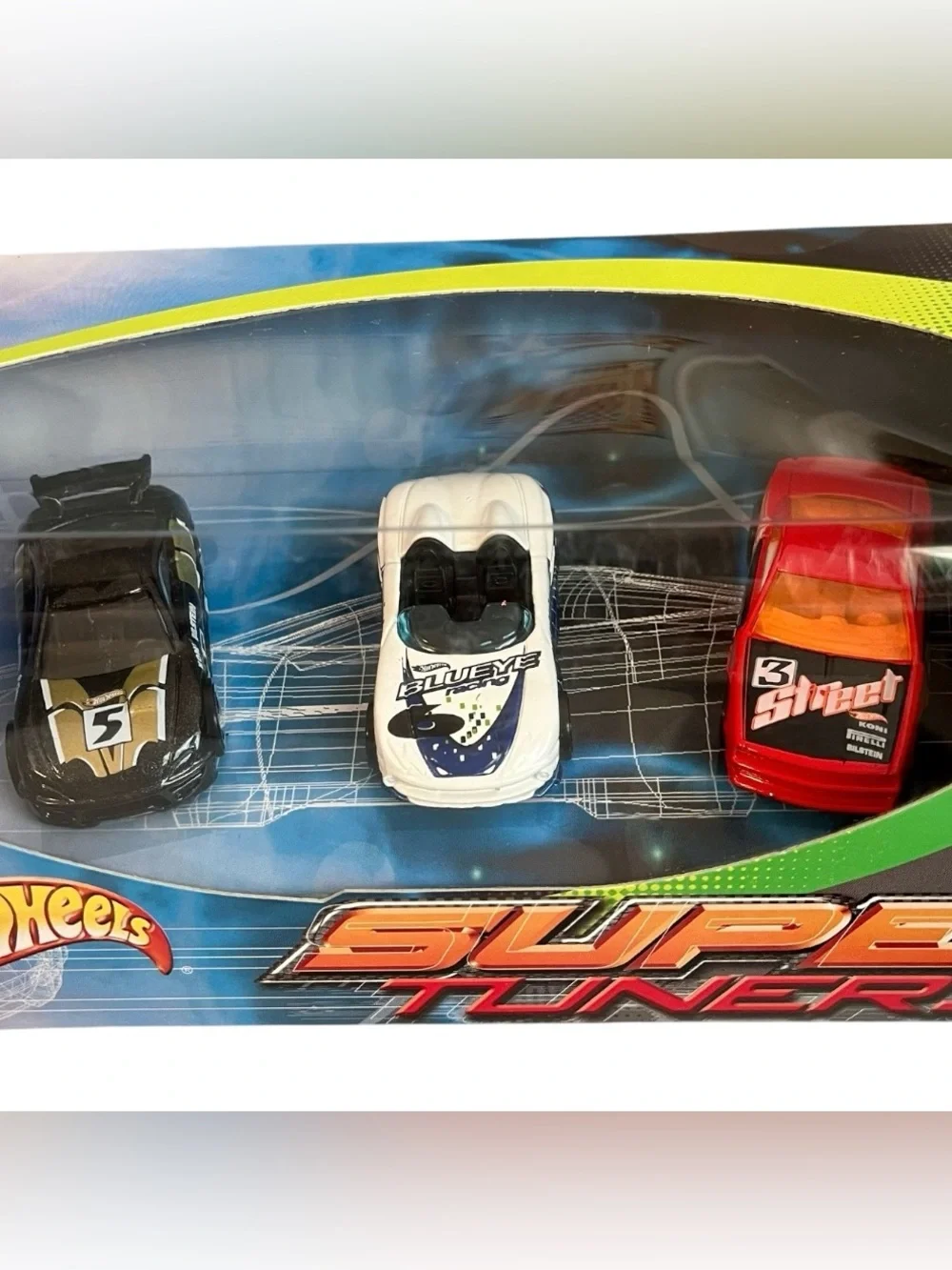 Hot Wheels SUPER TUNERS SET 2000 Series Sho-Stopper-MX48 Turbo-Muscle Tone